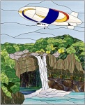 Stained Glass Pattern-Blimp